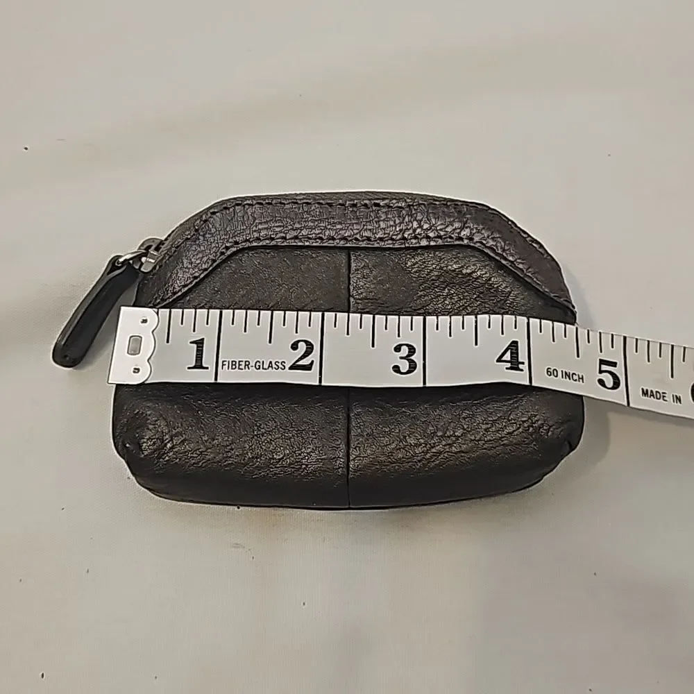 Brand new Brighton platinum leather coin purse zipper